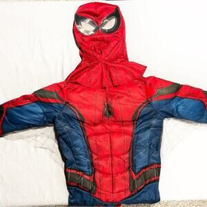 Spider-Man Padded Muscle Costume Kids Size 8 Marvel Superhero Cosplay